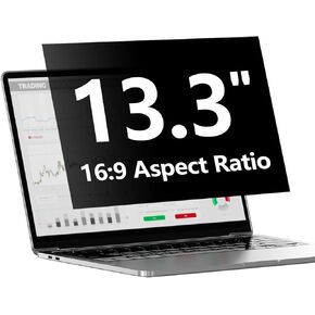 Laptop Privacy Screen Protector13.3 Inch with Hp Dell Acer Asus Samsung LG and More, Removable Security Shield Filter for 16:9 Aspect Ratio Portable Monitor (13.3" Diagonal 16:9 1 Pack)