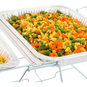 Restaurantware Met Lux 12.5 Inch Steam Table Adapter Bar 1 Straight Steam Table Divider Bar - Sturdy Fits All Types Of Pans Stainless Steel Salad Bar Divider For Hotels Buffets or Parties