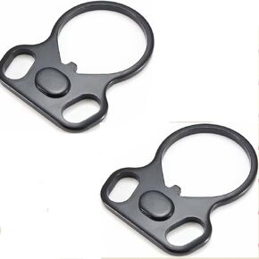 2-PCS Industries Sling Attachment Two Point Sling Mounts Durable Heavy-Duty Sling Attachment Ring for for Two Point and Traditional Sling