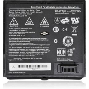 300769-003 Battery for Bose Sounddock Portable Digital Music System SoundLink Air Series 300769-002 300769-004 300769-001 300770-001 4ICR19/66 16.8V 2200mAh 32Wh (Black)