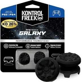 KontrolFreek FPS Freek Galaxy White for PlayStation 4 (PS4) and PlayStation 5 (PS5) | Performance Thumbsticks | 1 High-Rise, 1 Mid-Rise | White