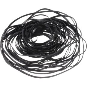 uxcell 50 Pcs Recorder Rubber Belts, Folded Length 40-135mm Cassette Recorder Belts Machine Repair Mix Flat Cassette Tape Machine Rubber Belts for DVD CD LD VCR Repeater Drives, Width 2mm