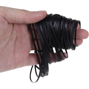 100PCS Mix Size Flat Belts 3mm Rubber Belts Cassette Tape Belt 40-135mm Fold Length for DVD Drives Belt Assortment for Cassette Player