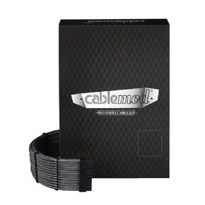 CableMod E-Series Pro ModMesh Sleeved 12V-2x6 12VHPWR Dual StealthSense Cable Kit for EVGA G/G+ / P/P+ / T (Carbon)