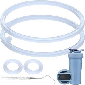 5PCS Water Bottle Gasket Replacement for Blender Bottle Gasket Silicone Gasket，Compatible with BlenderBottle Strada Stainless Steel Shaker Bottle （Strada Flip）