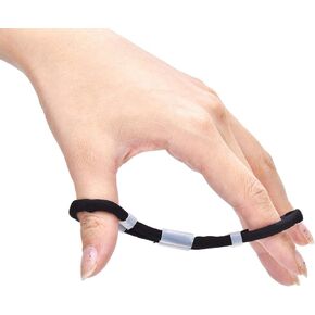 Archery Finger Sling Recurve Bow Fingerling, Adjustable Trainer Clicker Tabs Soft Elastic Cloth Extra Comfortable Padded Wear Resistant for Outdoor Recurve Bow Hunting Shooting Accessory(G-Schwarz)