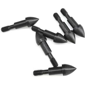 ZSHJGJR Archery Arrow Field Points 60 Grain Bullet Point Arrow Tips Screw in Broadheads for Hunting Shooting Partice 12/24 Pieces