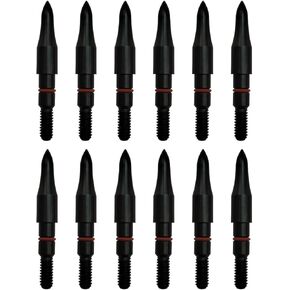 Archery Field Points 17/64 Inch 9/32 in 19/64 Inch 5/16 in (12 Pack) for Field Target Practice Shooting