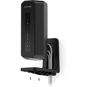 NETGEAR WiFi 7 Wall Mount Kit (RBEWMB-10000S) – Compatible with All Nighthawk WiFi 7 Routers and Orbi WiFi 7 Mesh Systems, Black
