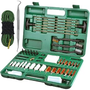 Gun Cleaning Kit for 5.56 .223 7.62 .308 7.62 Cal,Universal Gun Cleaning Kit for Hunting Rifle Handgun Shotgun Pistol All Guns with Gun Clean Snake