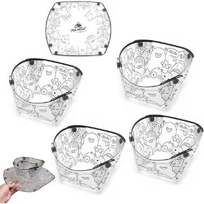 مجموعة وعاء قابلة للطي ، أدوات المائدة التخييم المحمولة ، وعاء قابلة للطي خالٍ من طعن الطعام لرحلات النزهة العائلية في التخييم في الهواء الطلق ، و 4 قطع ، و 7 × 5.5 × 3.5 بوصات in Kuwait