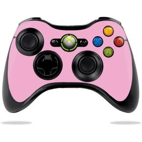MightySkins Skin Compatible with Microsoft Xbox 360 Controller - Solid Pink | Protective, Durable, and Unique Vinyl Decal wrap Cover | Easy to Apply, Remove, and Change Styles | Made in The USA
