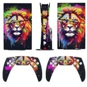 Sticker for 5 Slim Disc Skin American Flag Deer Skin Controller Accessories Cover Skins Anime Vinyl Cover Sticker Full Set Only for 5 Slim Disk Edition