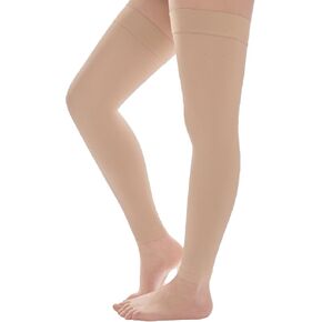 Thigh High Compression Socks Women & Men, 20-30mmHg Thigh High Compression Stockings, Compression Socks with Silicone Dot Band-Best for Varicose Veins, Swelling in Saudi Arabia