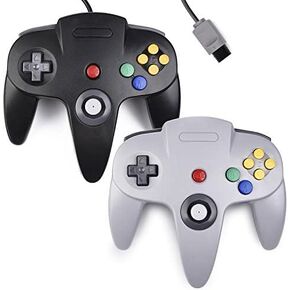 KIWITATA 2X Classic N64 Controller, Retro N64 Remote Wired Game Upgraded Joystick Gamepad Controller for N64 Video Game Console