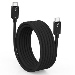 Thunderbolt 4 Cable, [Intel Certified] 240W Thunderbolt Cable, 6.6FT Long USB C to USB C Support 8K Display/40Gbps Data Transfer/240W Fast Charging USB C Thunderbolt 3 Cable for iPhone 16/15, MacBook