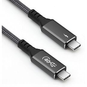Thunderbolt 4 Cable (6.56 ft), USB4 Cable Support 120W Fast Charging/40Gbps Data Transfer/8K Display, USB C to USB C Cable, 1 Thunderbolt Certified for Type-C MacBooks, iPad Pro,Hub,Docking in Saudi Arabia