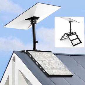 Roof Ridge Mount for Starlink Gen 3, 360° Rotatable Adjustable No Drill Starlink Roof Mount with Gen 3 Pipe Adapter, Gen 3 Mount for Starlink Compatible with V3 Starlink Standard Dish