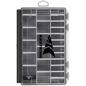 KastKing HyperSeal Waterproof Tackle Box, 3600 and 3700 Tackle Trays, Fishing Tackle Box Organizer with Removable Dividers, Lure Box and Terminal Tackle Storage,Black