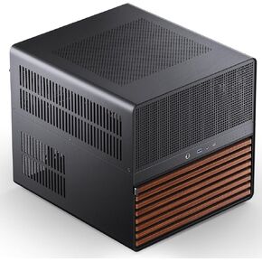 JONSBO N5 NAS Pc Case, E-ATX,12HDD+4SSD Drive Bay GPU HP Host, Supports Max. 4 GPU,E-ATX(330mm) MB/ATX PSU Supports, with 3 Fans Built-in, 8 Slots PCI, Solid Wood Veneer Computer Case,Home Server