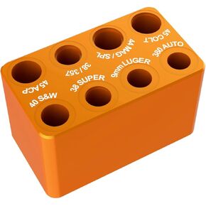 Ludex Ammo Checkers Ammo Checker Cartridge Gauge for Reloading (ammo checkers, orange)