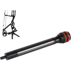 Archery 6″/8″ Bow Stabilizer- Carbon Fiber Bow Balance Bar with Damping System for Compound/Recurve Bow Hunting Archery Accessory Equipment