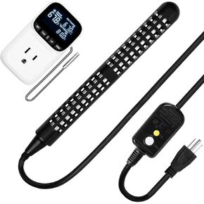 1500W 120V Portable Immersion Water Heater with Adjustable Thermostat & GFCI Plug, Submersible Pool Heater for Above Ground Pools, Bathtubs, Inflatable Hot Tubs, Camping Showers, and Baptismal Tanks