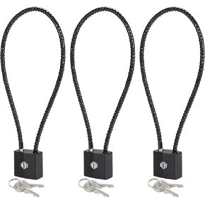 HOX Cable Gun Locks with Keys - Keyed Alike Cable Gun Safe Lock, for Firearm Locking and Safety