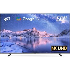 FPD 50 Inch Smart TV, 4K LED Google TV with Google Play Built-in Google Cast, HDR 10, MEMC, Voice Remote, Dolby Atmos & Vision, UHD Stream Live Television (CG50-C3,2024)