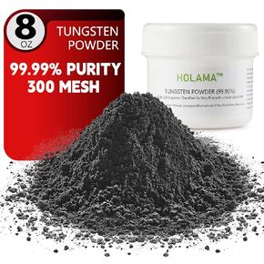 300MESH PURE HISE TUNGSTEN POWDER ، 0.5 رطل 99.9 ٪+ نقاء ، تطبيق غير سامة خالية من الرصاص ، ووزن دقة ، وترجيح نادي الجولف ، و DERBY خشب الصنوبر ، وإغراء الصيد ، وقطار النماذج ، و MIX EPOXY