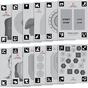 Mantis Laser Academy Smart Targets | 15 Dry Fire Laser Targets for Target Practice & Dry Fire Training | Automatic Detection & Scoring with The Laser Academy App