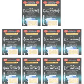 Mobile Phone Enhancement Stickers Lightweight Antenna Booster for Improved Reception in Elevators, Cars, Tunnels - Pack of 10
