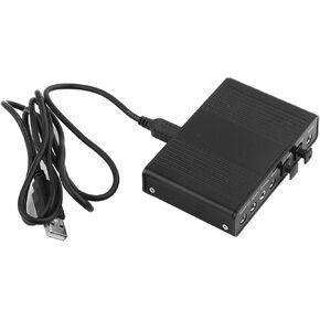 USB 2.0 External Sound Card, 6 Channel External Audio Adapter with SPDIF, Audio Sound Card Adapter for PC Laptop Recording, Plug and Play