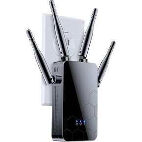 WiFi Extender Internet Booster, 10000 Sq.ft Long Range Repeater Wireless Routers Amplifier, Support More Network Devices at Home in Kuwait