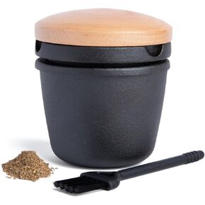 TOMO Cast Iron Spice Grinder - Manual Pepper Mill for Herb, Spice, Salt Grinding - Mortar and Pestle Set