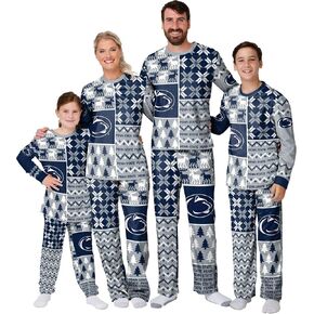 مجموعة FOCO NCAA الرجالية Busy Block Family Matching Collection Holiday Pjs in Kuwait