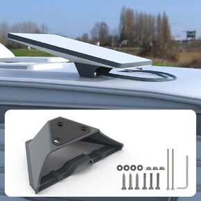 Starlink Mini Mobility Mount, Starlink Mini Mount, Aluminum Alloy Starlink Mini Roof Rack Mobility Mount, Anti-Theft RV Mount for Starlink Mini and Boat Mounting Kit Accessories（Grey）
