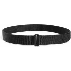 Tactical EDC Belt w/Simple Metal Loop 1.5" Heavy Duty 2-Ply Nylon Stiff Gun Holster Belt for IWB OWB Conceal Carry