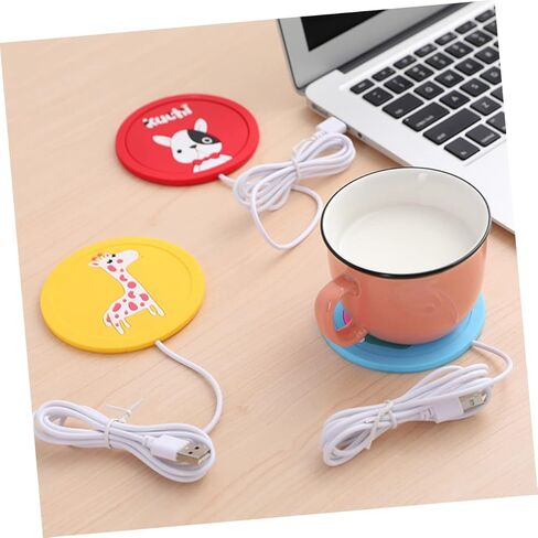 6 PCS السيليكون تسخين كوستر كوب وسادة المنزل كوب المنزل دافئ كوب كهربائي أكثر دفئا شرب كوب الحليب الدافئ زجاجة دافئة المكتب كوب المكتب دافئ USB شحن USB كوب أكثر دفئا in Kuwait
