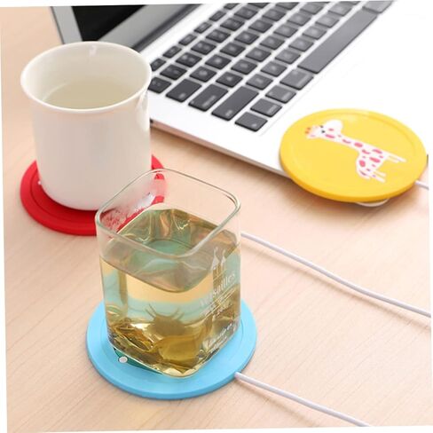 6 PCS السيليكون تسخين كوستر كوب وسادة المنزل كوب المنزل دافئ كوب كهربائي أكثر دفئا شرب كوب الحليب الدافئ زجاجة دافئة المكتب كوب المكتب دافئ USB شحن USB كوب أكثر دفئا in Kuwait