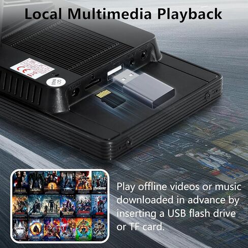 شاشة Apple Carplay للسيارة ، 10.26 بوصة شاشة تعمل باللمس ستيريو مع Carplay و Android Auto ، الكاميرا الاحتياطية ، تنقل GPS ، Bluetooth ، رابط المرآة ، بطاقة TF in Kuwait