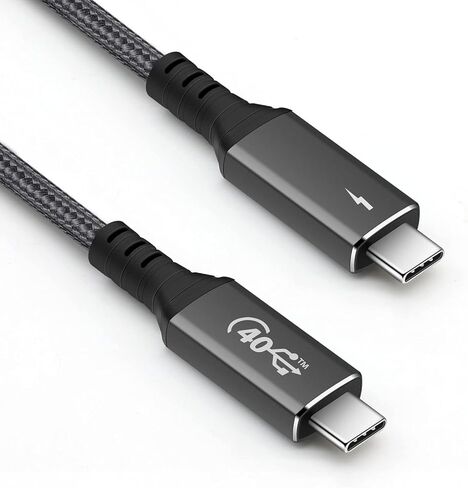 كابل Thunderbolt 4 (6.56 قدم) ، دعم كابل USB4 120 واط شحن سريع/40 جيجابت في الثانية نقل البيانات/8K ، كبل USB C إلى USB C ، 1 Thunderbolt معتمد لـ Type-C Macbooks ، iPad Pro ، Hub ، Docking in Kuwait