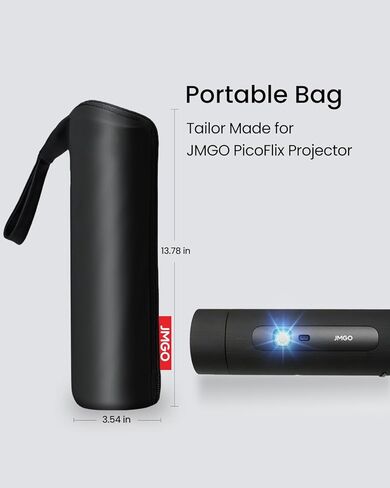 JMGO PICOFLIX Projector حقيبة محمولة رسمية ، حقيبة تخزين الكل في واحد مع حزام مفيد ، حماية مخصصة للبيكوفليكس وبعيدة ومقاومة للماء ومقاوم للغبار in Kuwait