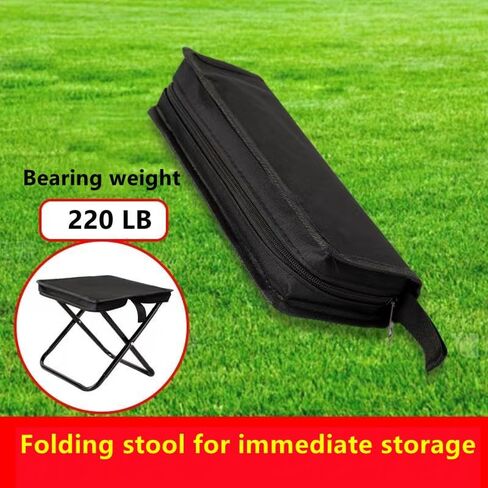 Camping Stool, Portable Folding Stool with Carry Bag,Portable Collapsible Stool for Fishing, Hiking, BBQ, Parties, Outdoor Activities,Folding Small Chair (Khaki) in Saudi Arabia