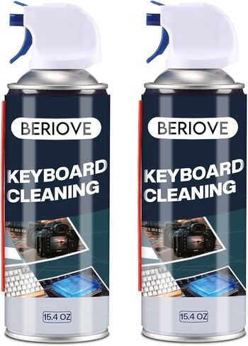Keyboard Cleaner Air Spray: Computer Air Duster for Electronic Keyboard -Air Duster Blower for PC Cleaning 2PCS in Kuwait
