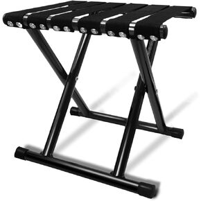 Travel Stool-Folding Stool for Adults&This is A Black Portable Stool That Can Be Used As A Beach Stool at The Seaside and is Also A Outdoor Stool for All Kinds of Trips 600 lbs(Black)