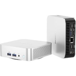 GEEKOM A6 Mini PC, AMD Ryzen 7 6800H(8C/16T, up to 4.7GHz), 32GB DDR5 1TB SSD, Radeon 680M, Compact Aluminium Design Windows 11 Pro Desktop Computer Support USB4/8K UHD/Wi-Fi 6E/Bluetooth 5.2
