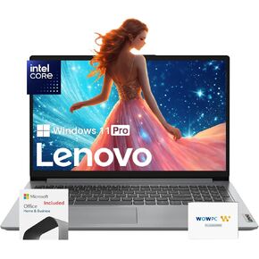Lenovo Premium Series 15 Laptop | 36GB RAM | 1.1TB Storage (640GB SSD + 512GB External Storage) | 1 Year Office 365 w/ 1TB Cloud Storage | Intel Core | 15.6" | Win 11 Pro | w/WOWPC Bundle