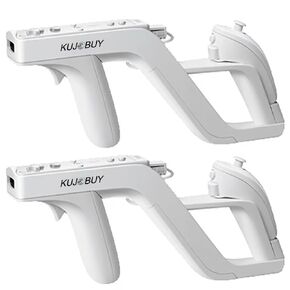 Zapper Light Gun Attachment Compatible for Nintendo Wii Remote Nunchuk Wireless Links Remote Controller Shoot Games Wii u Zapper Gun Shooting Game Nintendo Hunting Guns for Wii Gamepad