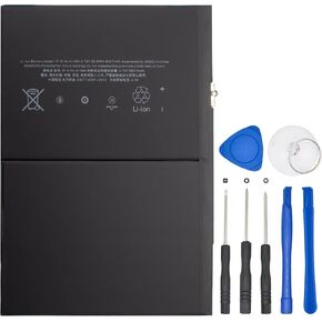 A1484 A1474 Battery Compatible with iPad Air 1 iPad 5th 6th 7th 8th 5 6 7 8 A1474 A1475 A1476 A1822 A1823 A1893 A1954 A2197 A2198 A2200 A2270 A2428 A2429 A2430 with Installation Tools 32.9Wh/8827mAh